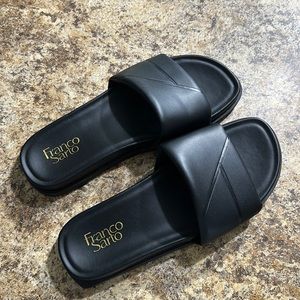 Franco Sarto black slides
